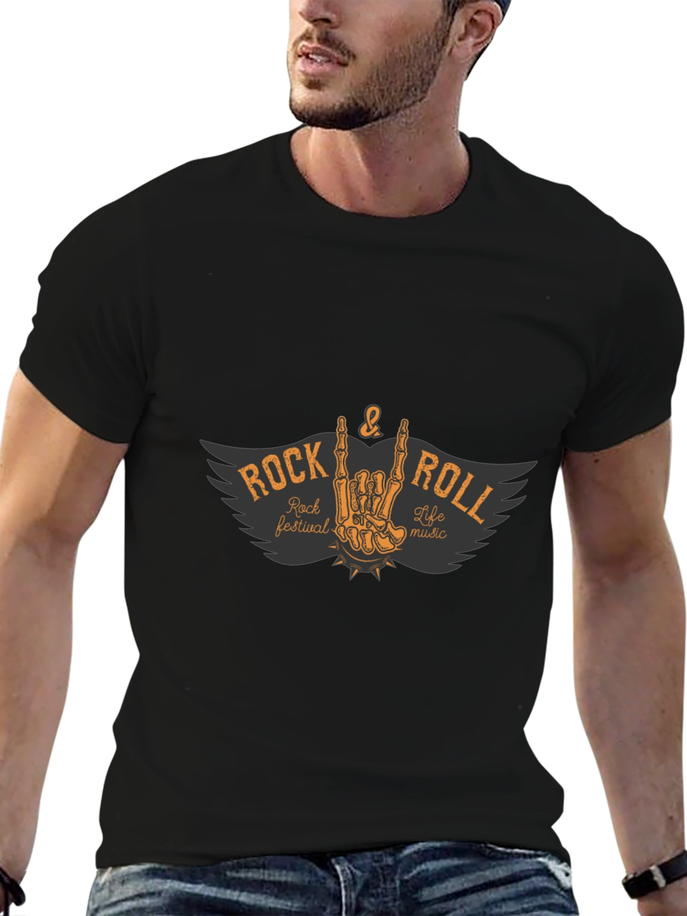 Rock & Roll Music Festival Graphic T-Shirt