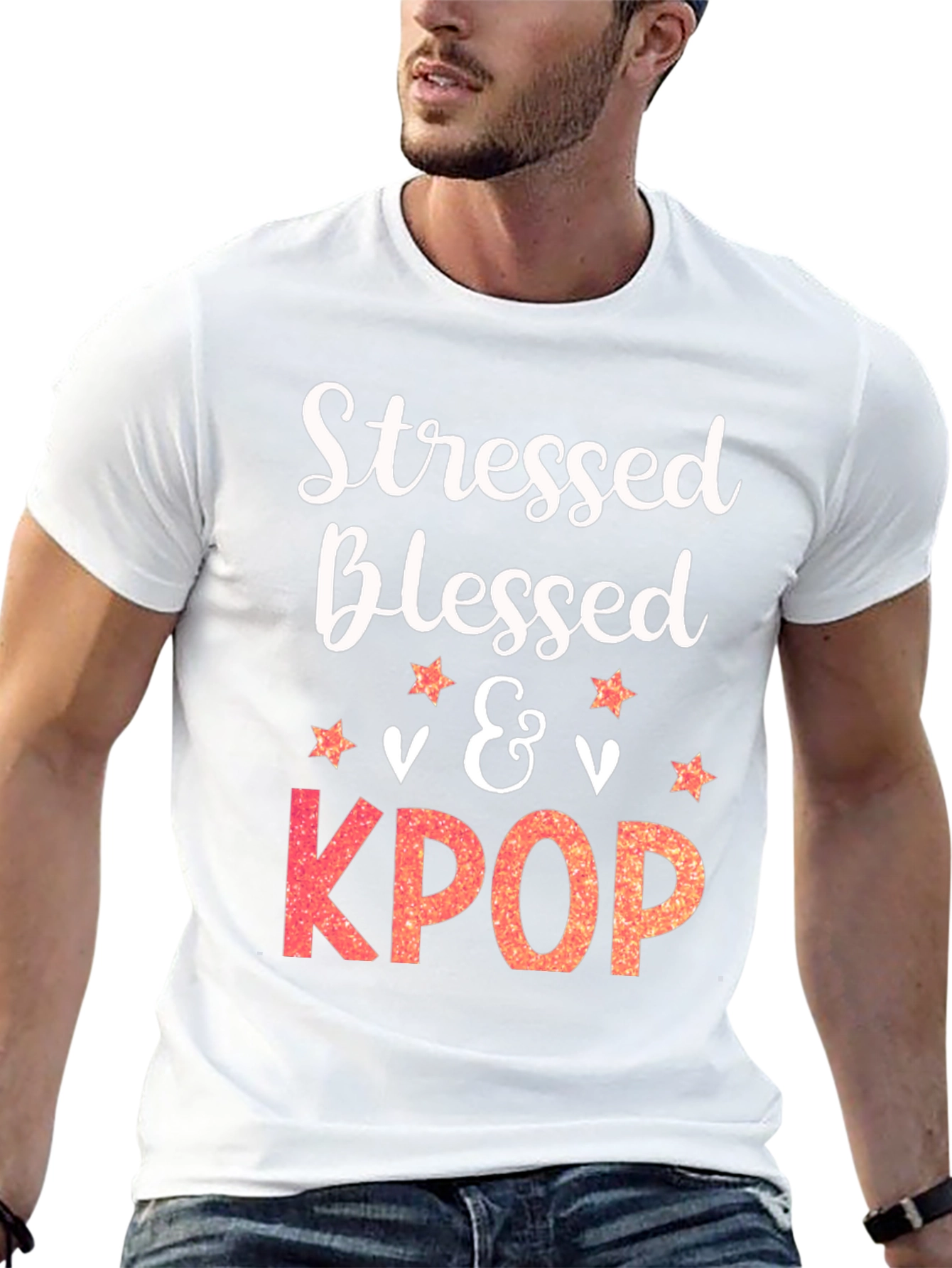 Stressed Blessed & KPOP T-Shirt