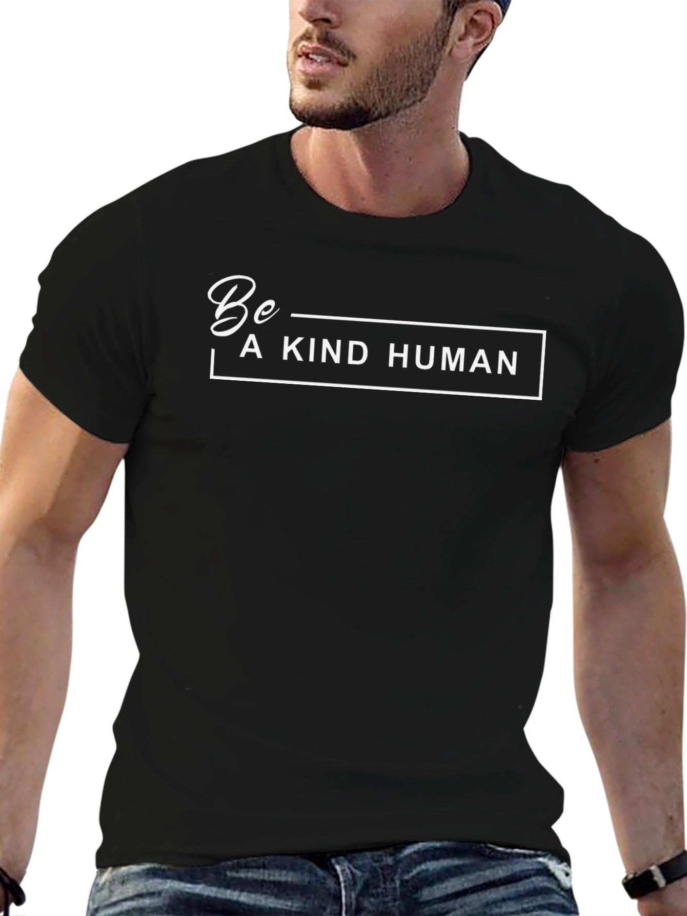 Be A Kind Human Black Graphic Tee