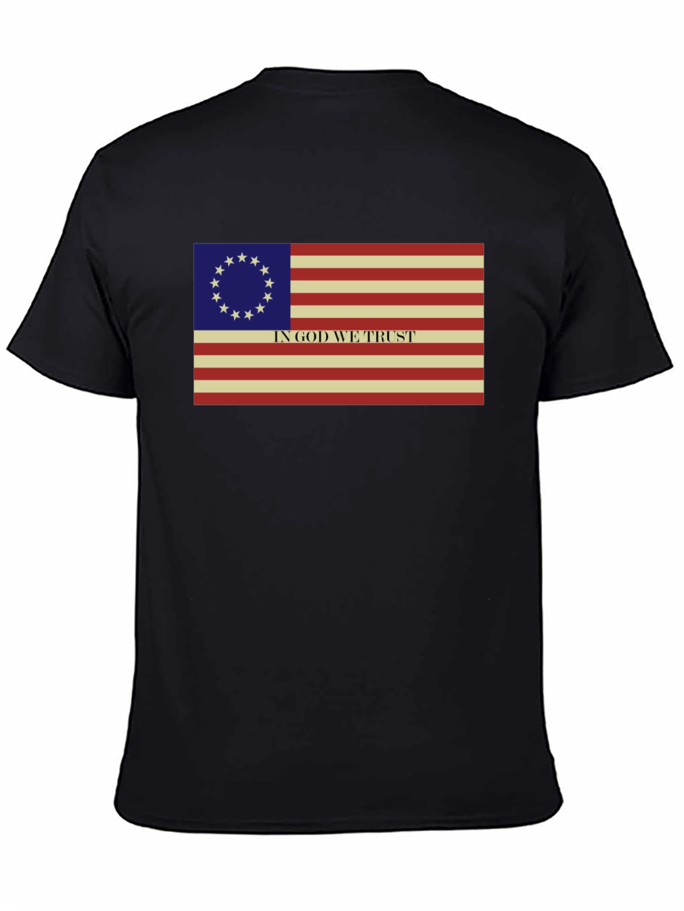 Betsy Ross Flag T-Shirt - In God We Trust