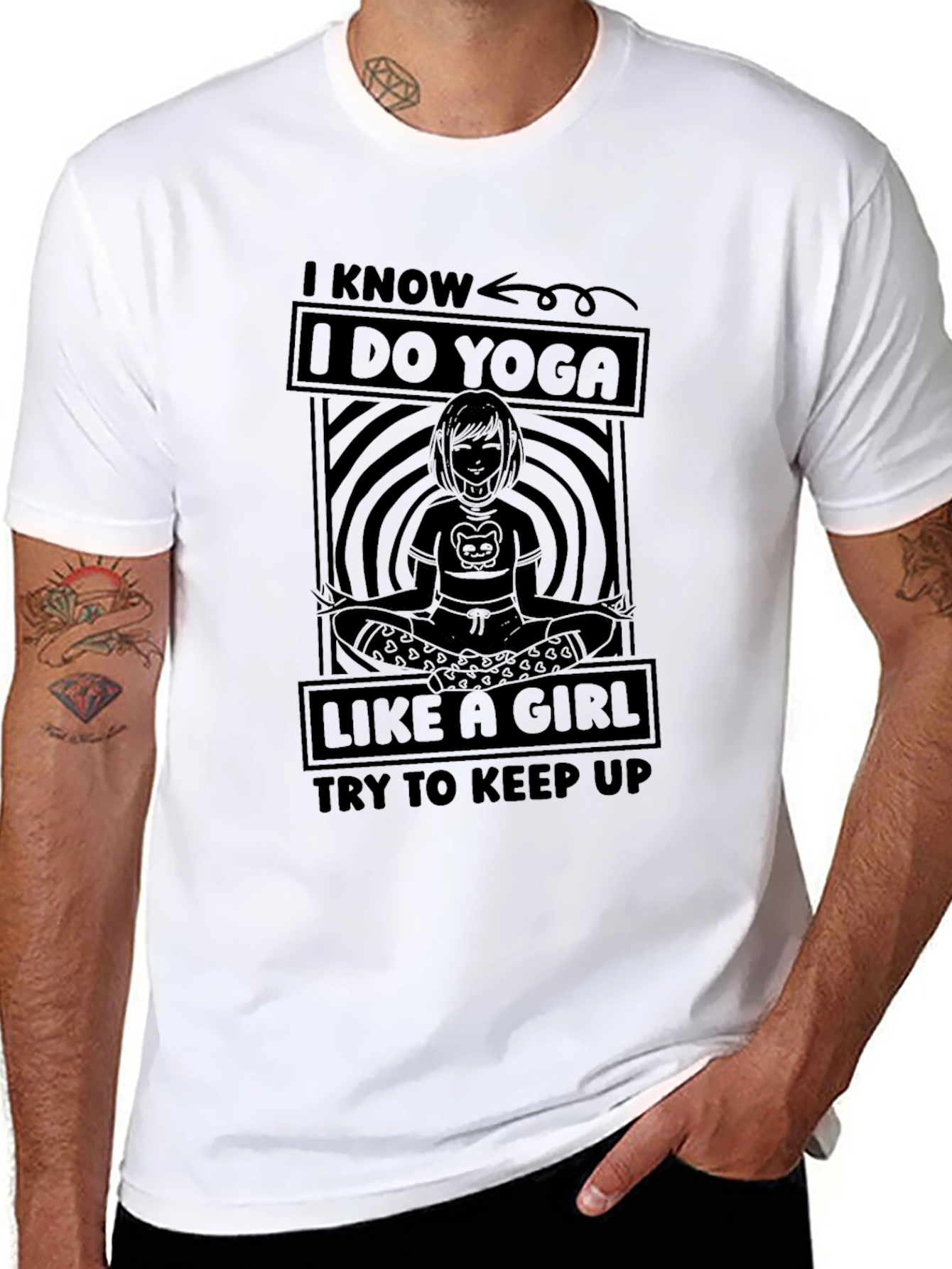I Know I Do Yoga Like a Girl T-Shirt
