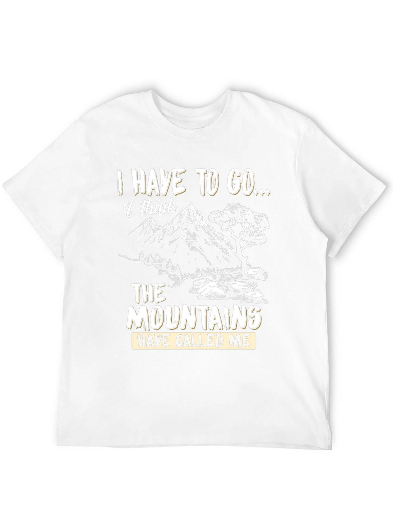 Mountains Calling Mens T-Shirt - Adventure Awaits