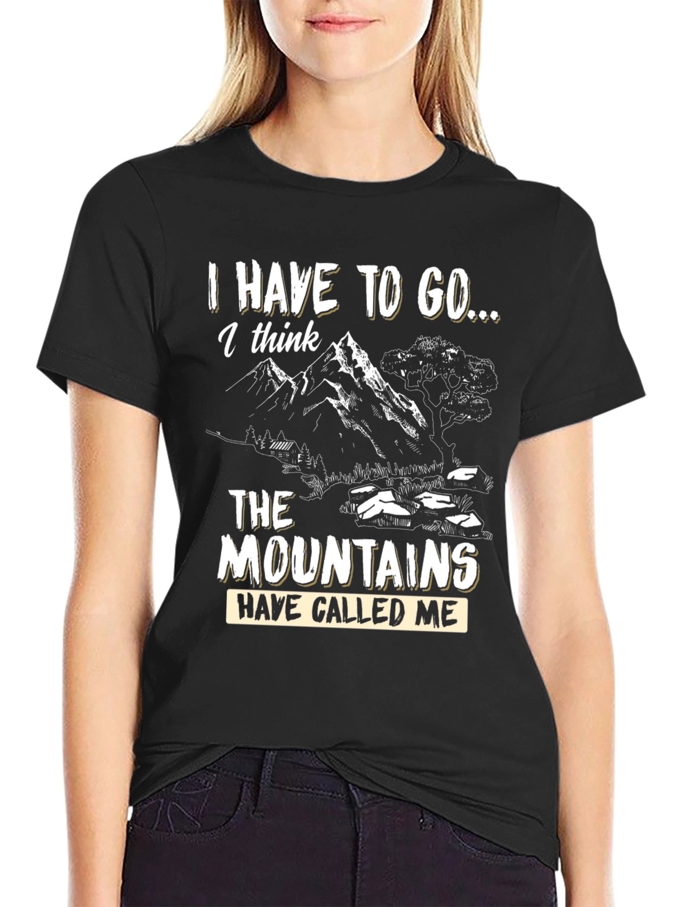 Mountains Calling Mens T-Shirt - Adventure Awaits