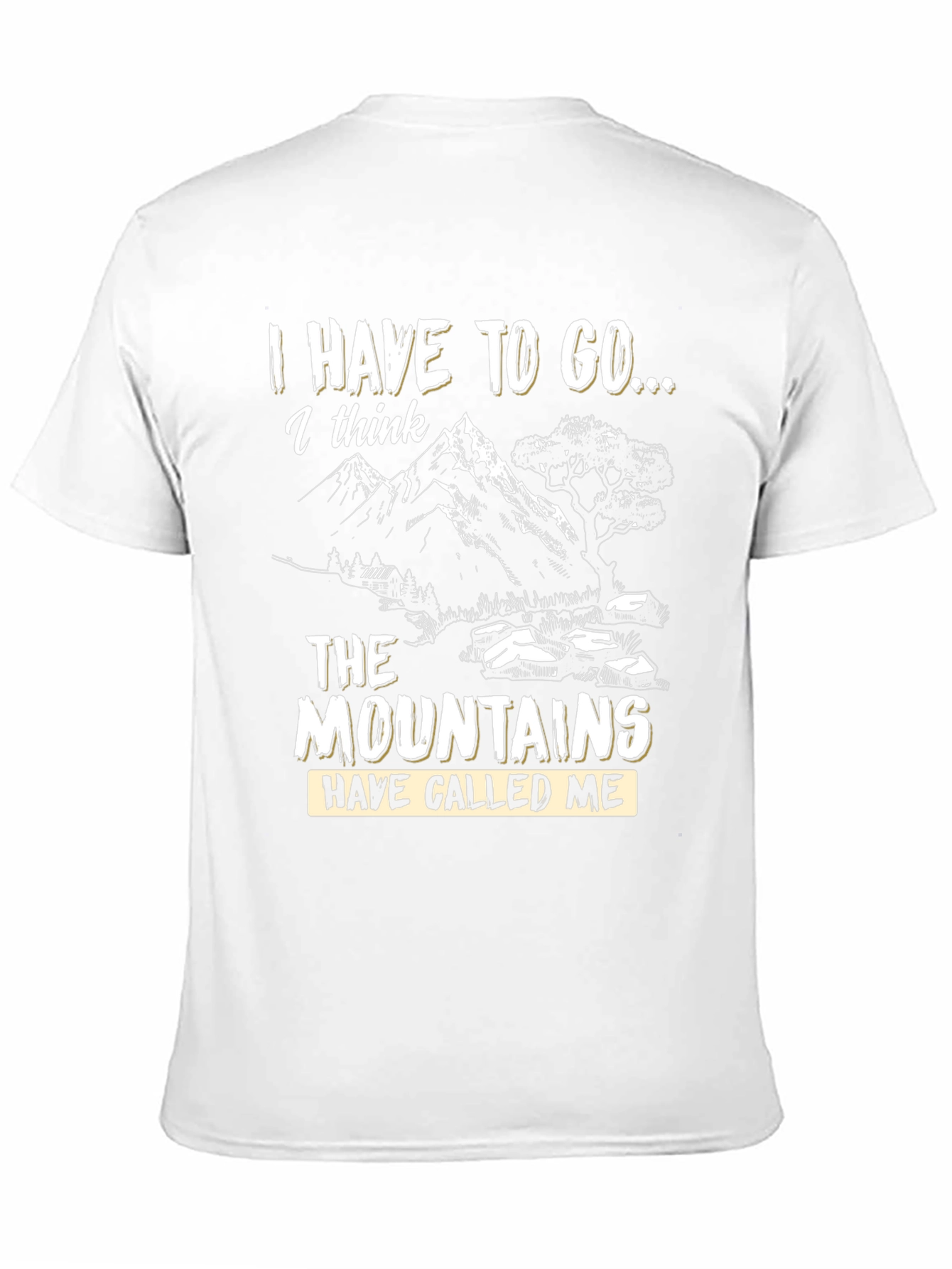 Mountains Calling Mens T-Shirt - Adventure Awaits