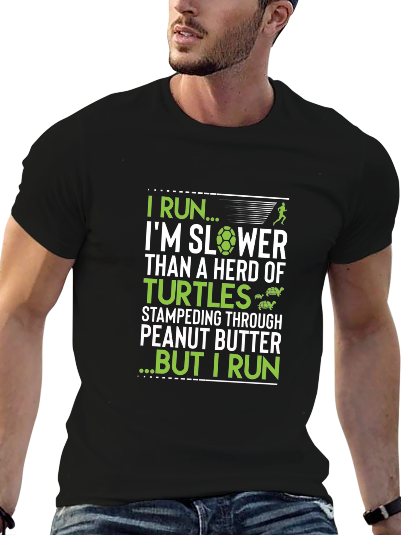 Funny Turtle Run T-Shirt - Slow Runner Humor