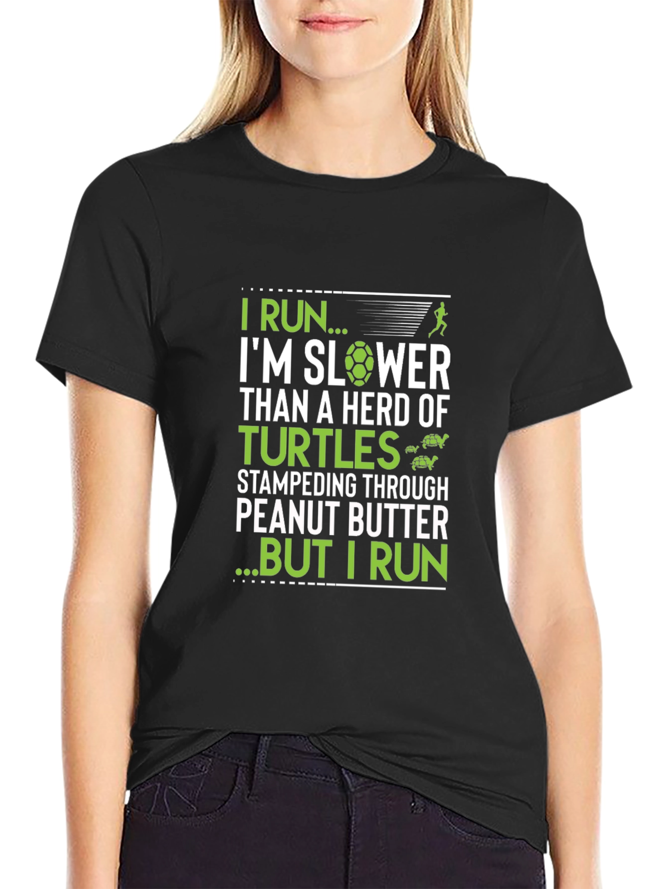 Funny Turtle Run T-Shirt - Slow Runner Humor