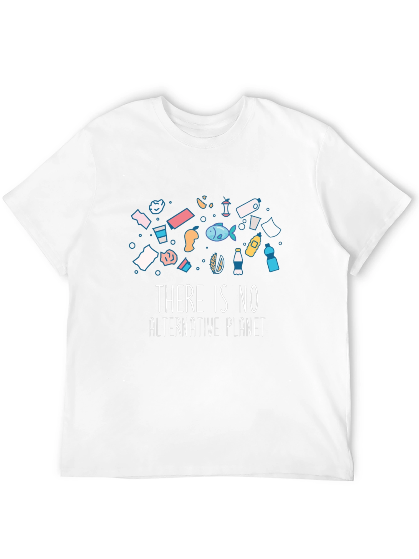 Eco-Friendly There Is No Alternative Planet Graphic Tee