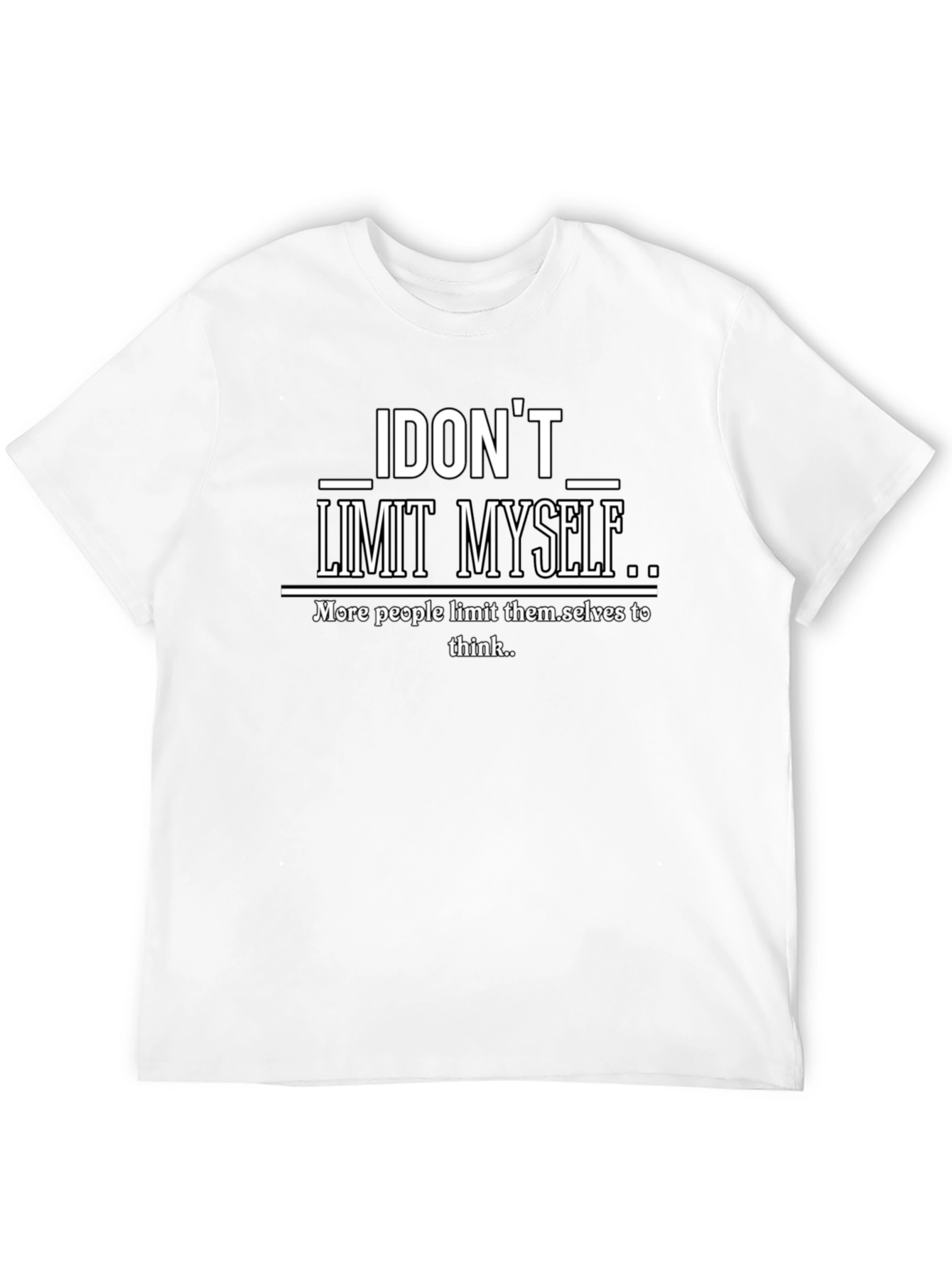 I Dont Limit Myself Graphic Print T-Shirt