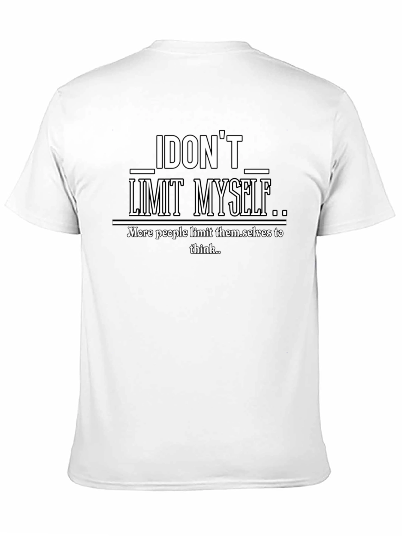 I Dont Limit Myself Graphic Print T-Shirt