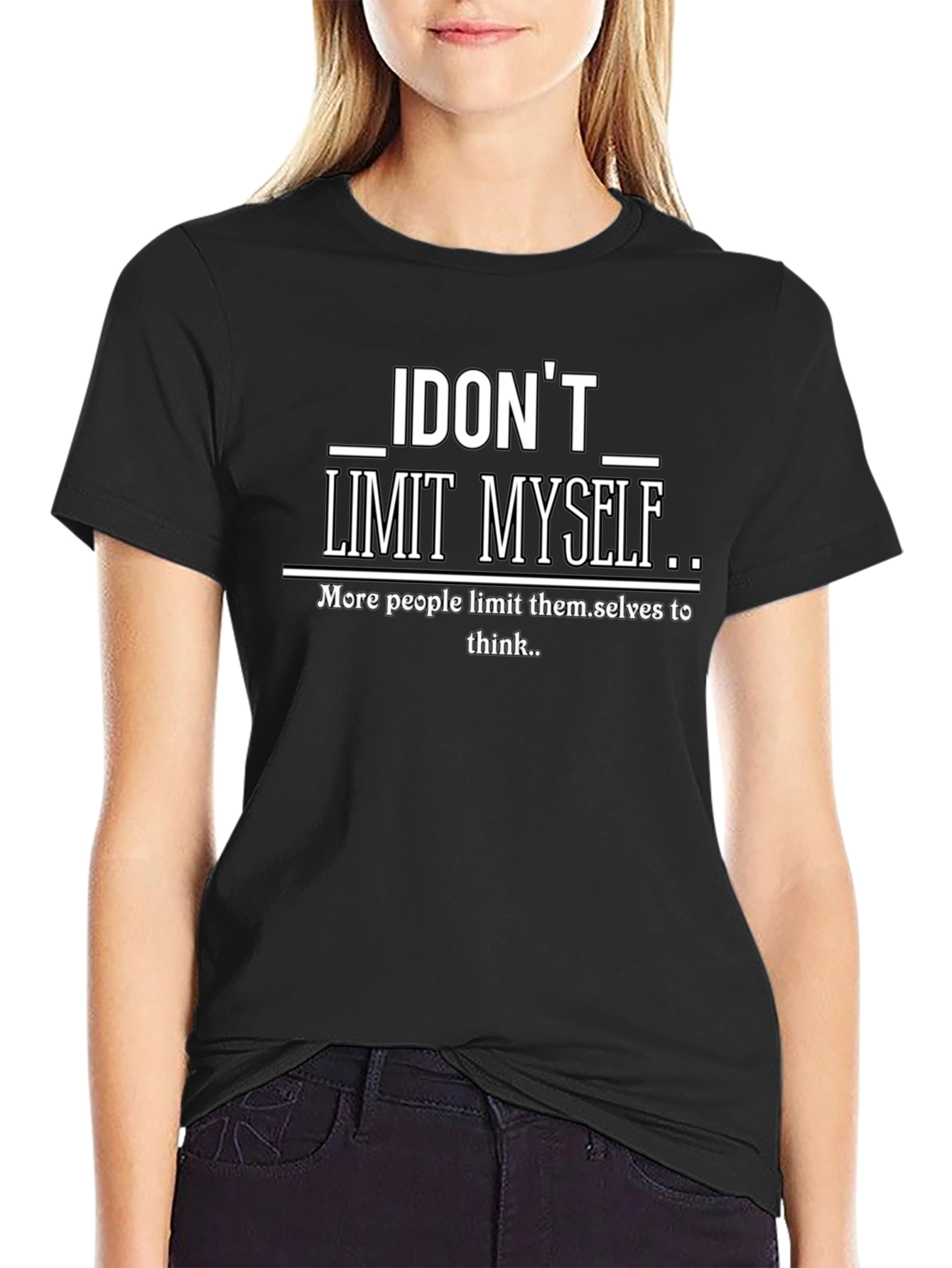 I Dont Limit Myself Graphic Print T-Shirt