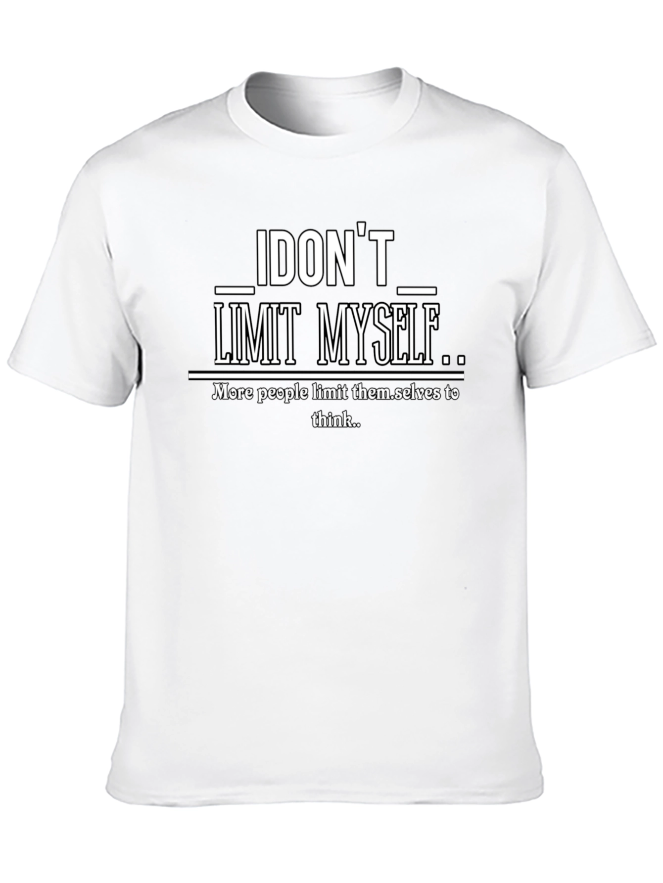 I Dont Limit Myself Graphic Print T-Shirt