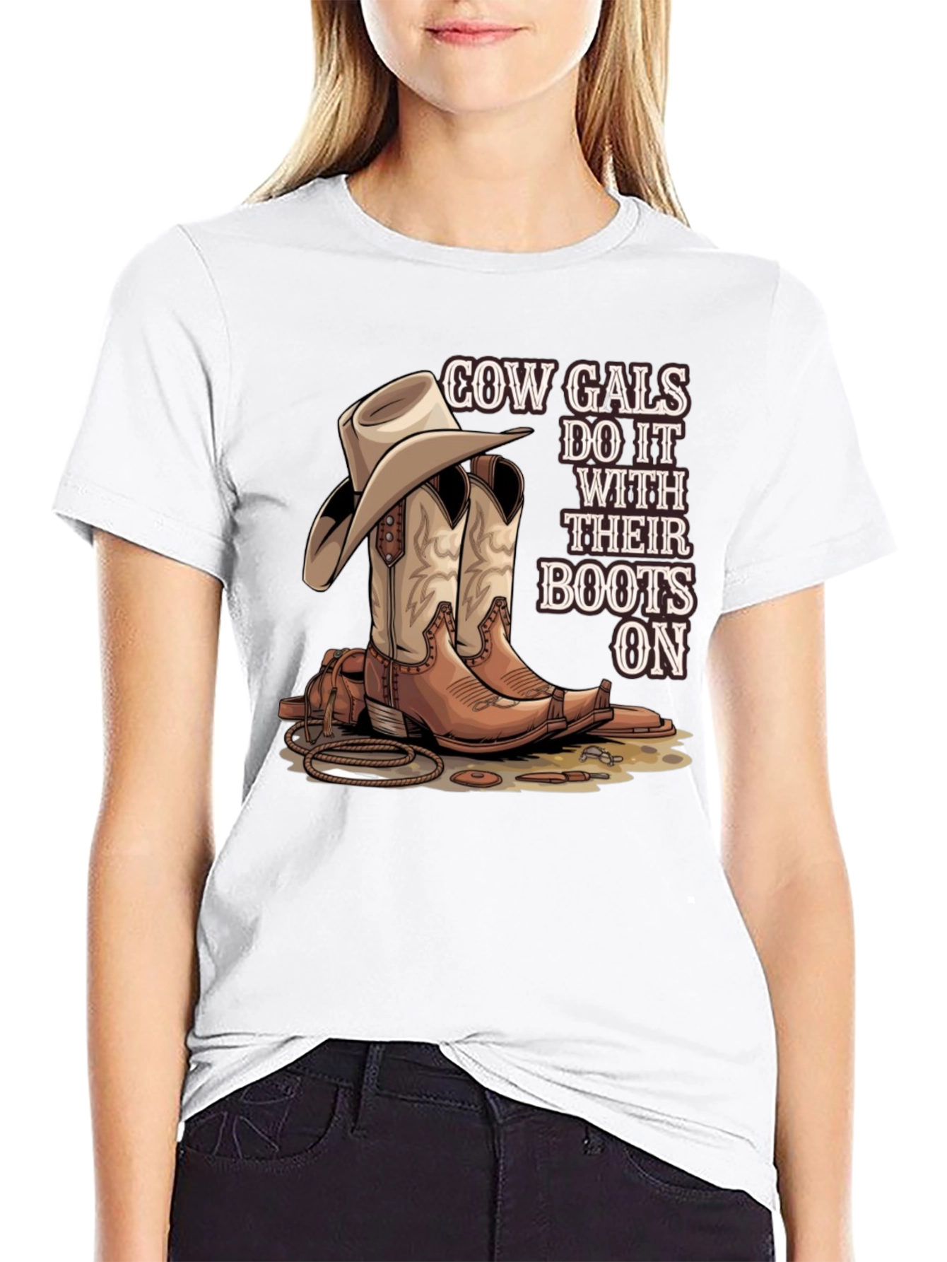 Cow Gals Boots Graphic Tee