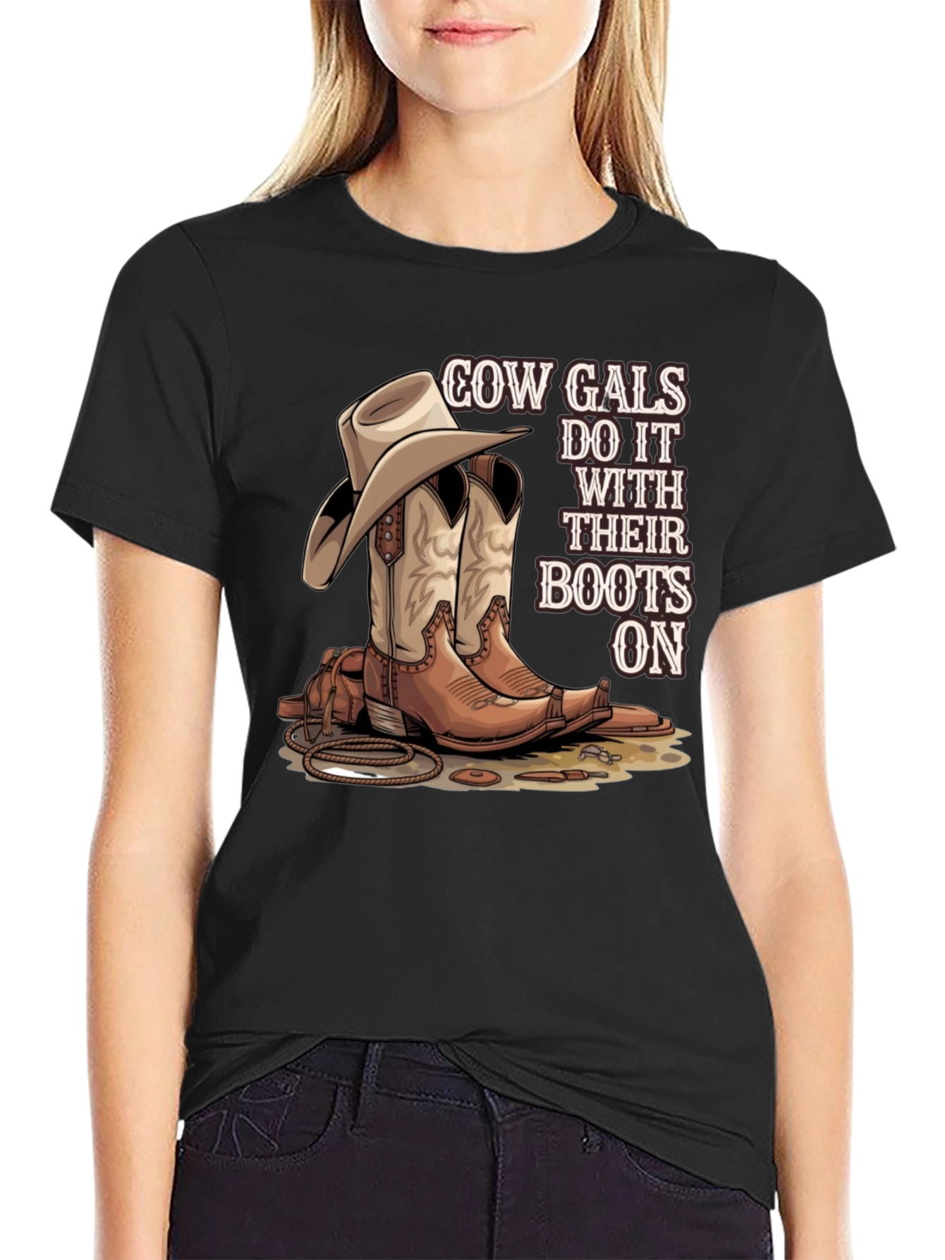 Cow Gals Boots Graphic Tee