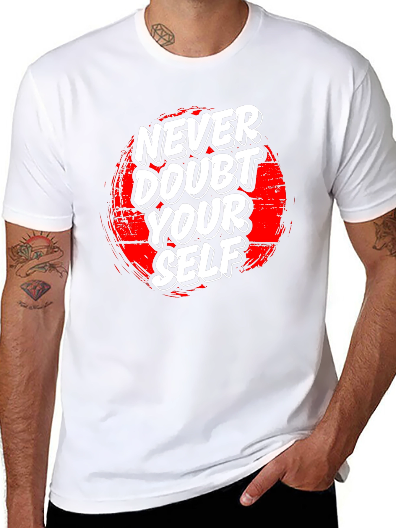 Never Doubt Graphic Tee - Black