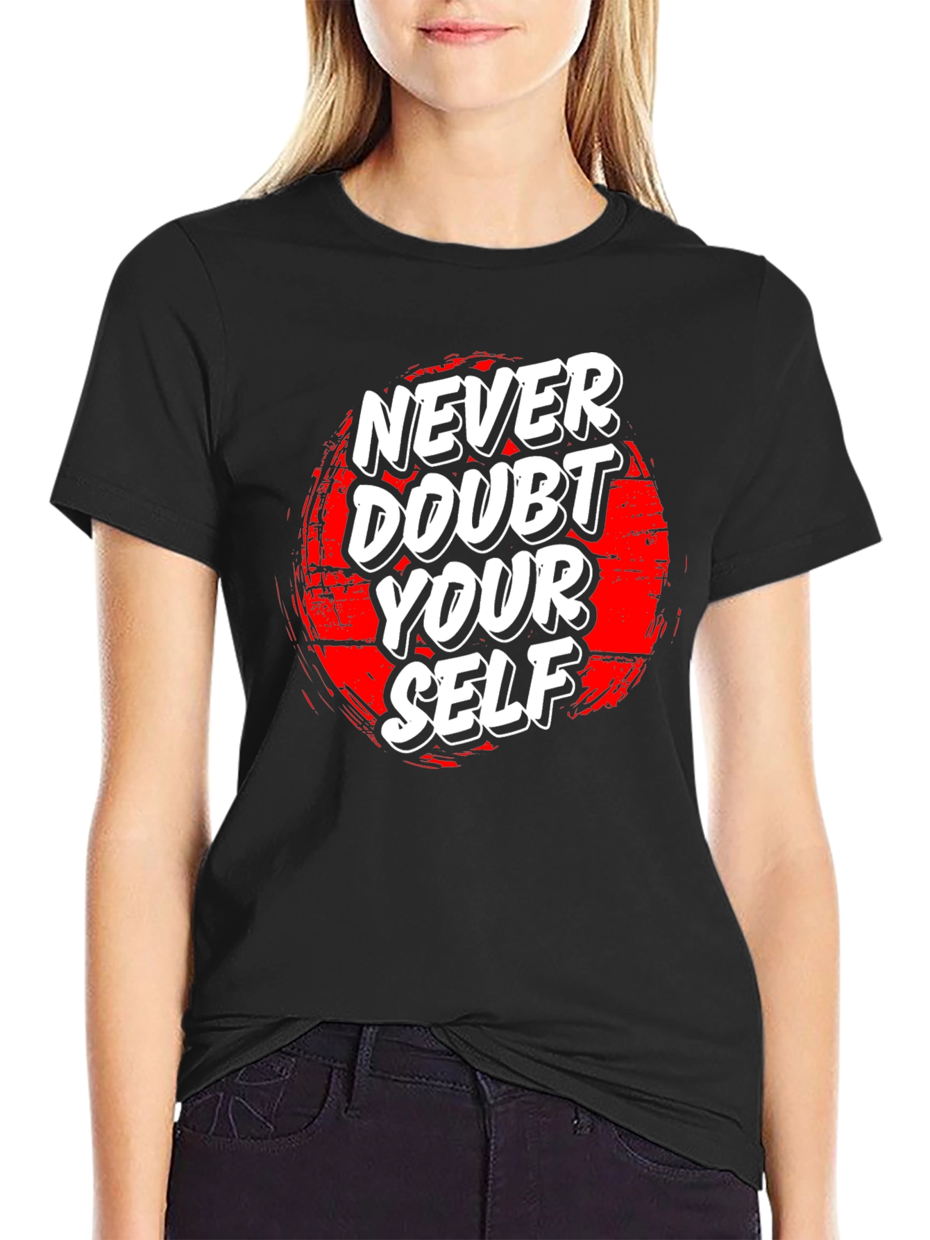 Never Doubt Graphic Tee - Black