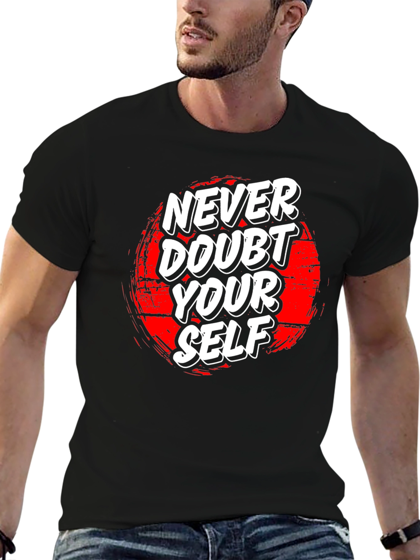 Never Doubt Graphic Tee - Black