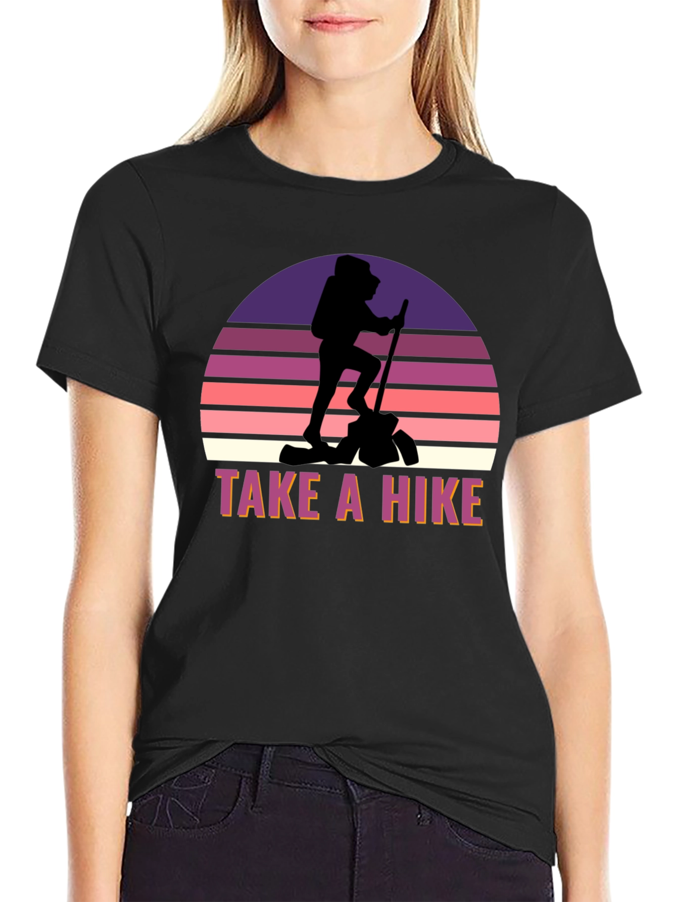 Take a Hike Graphic Tee - Black Casual Shirt