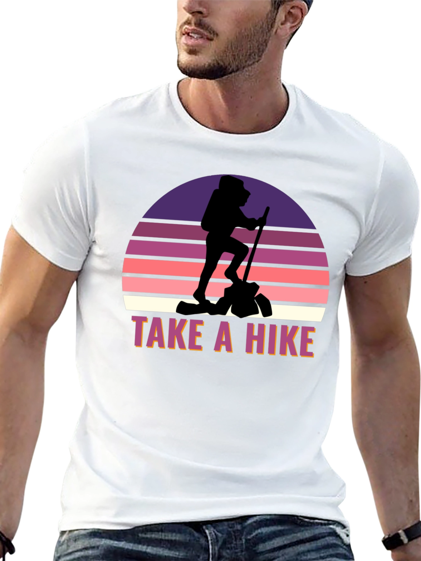 Take a Hike Graphic Tee - Black Casual Shirt