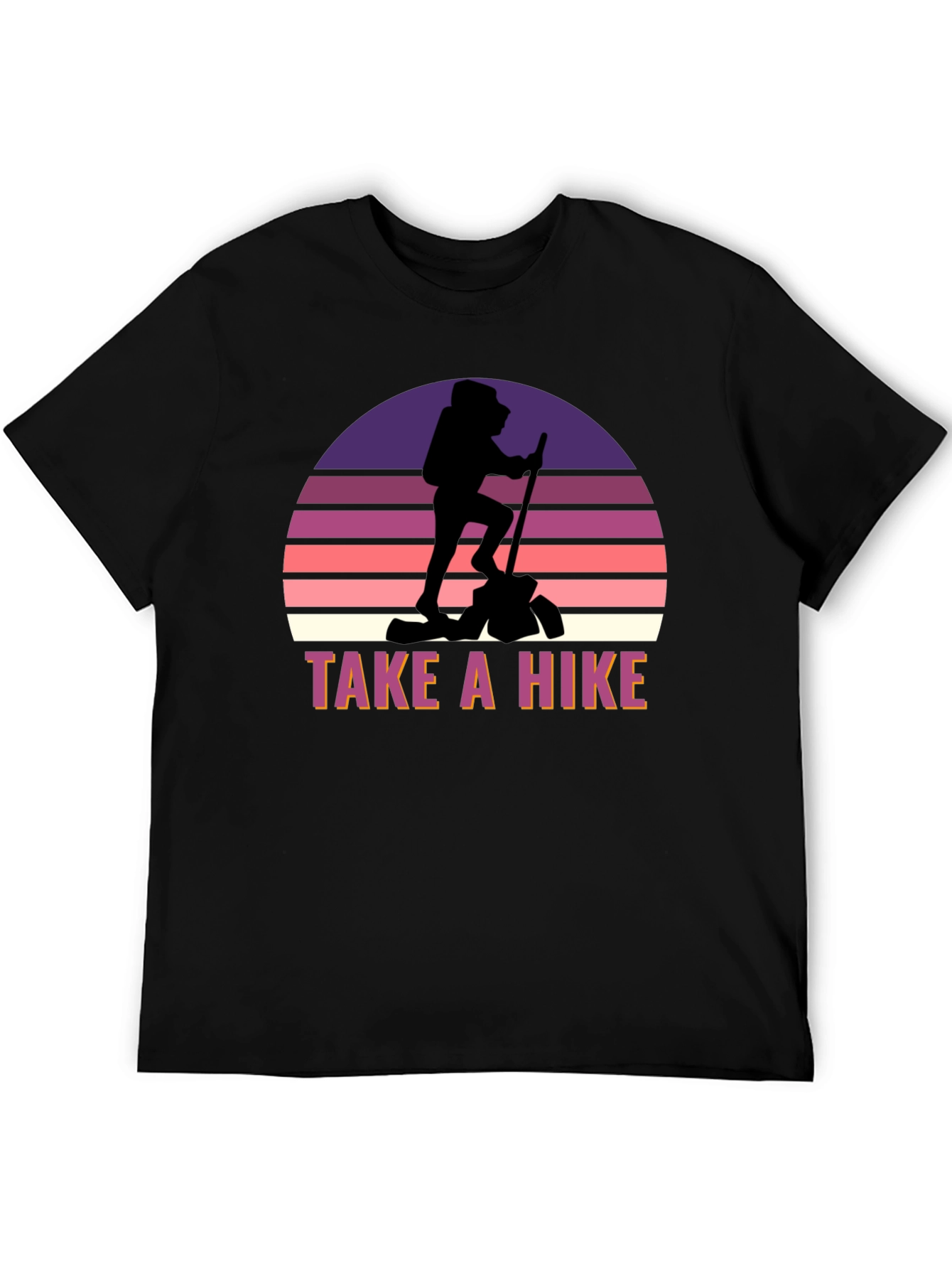 Take a Hike Graphic Tee - Black Casual Shirt