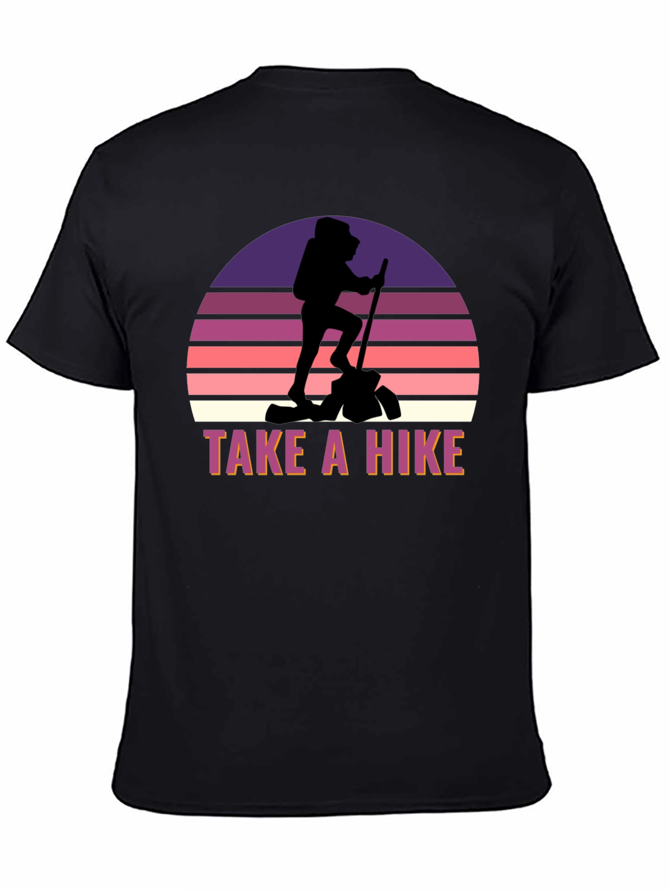 Take a Hike Graphic Tee - Black Casual Shirt