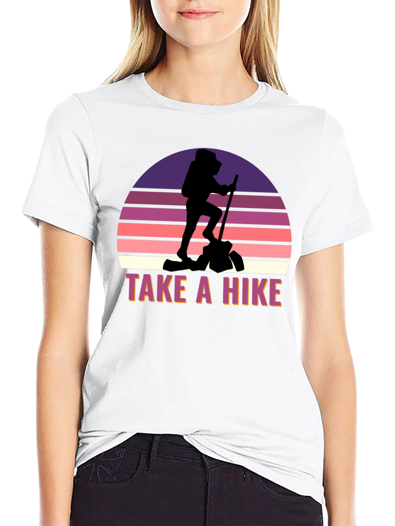 Take a Hike Graphic Tee - Black Casual Shirt