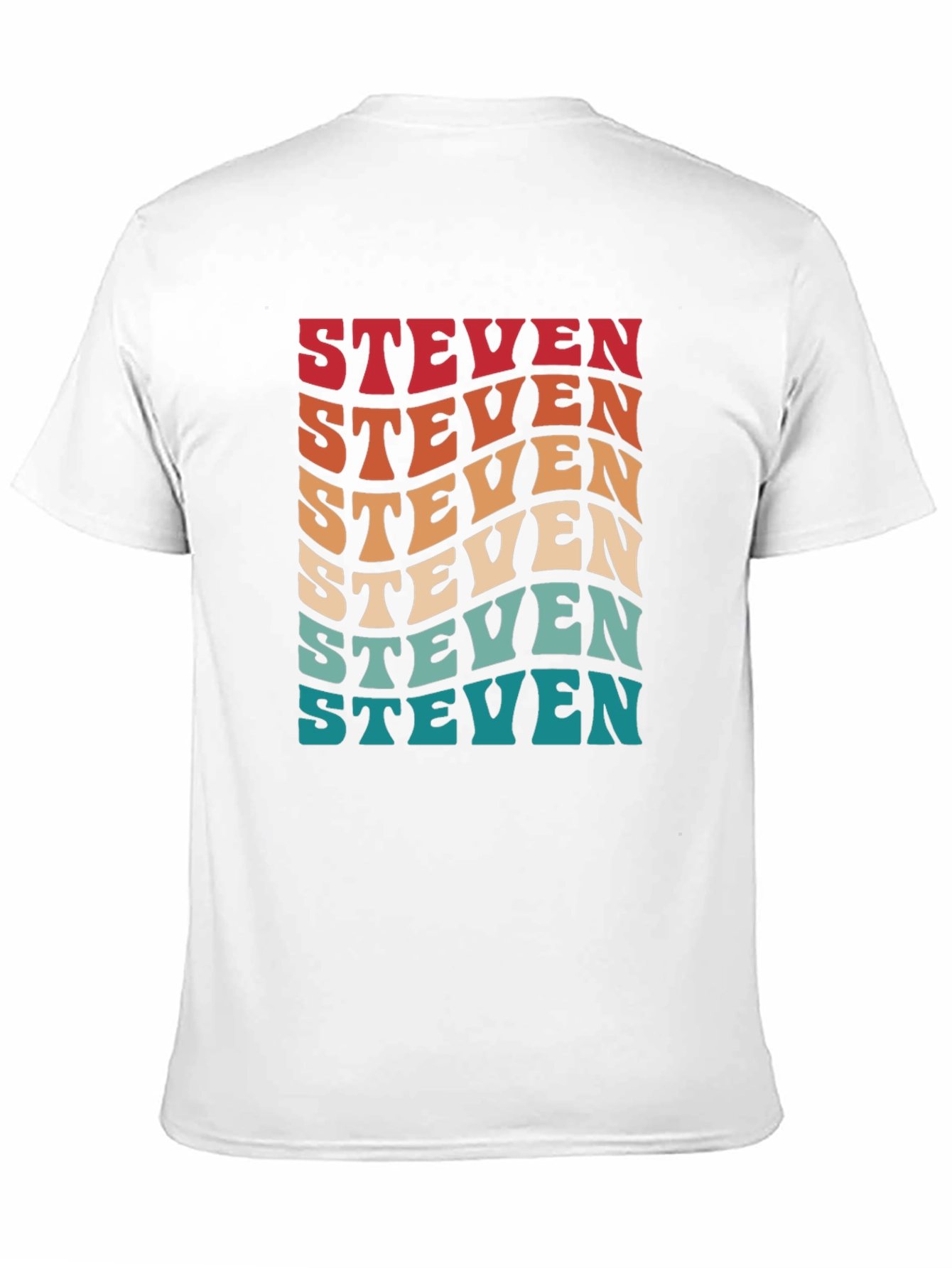 Retro Steven T-Shirt - Personalized Name Tee