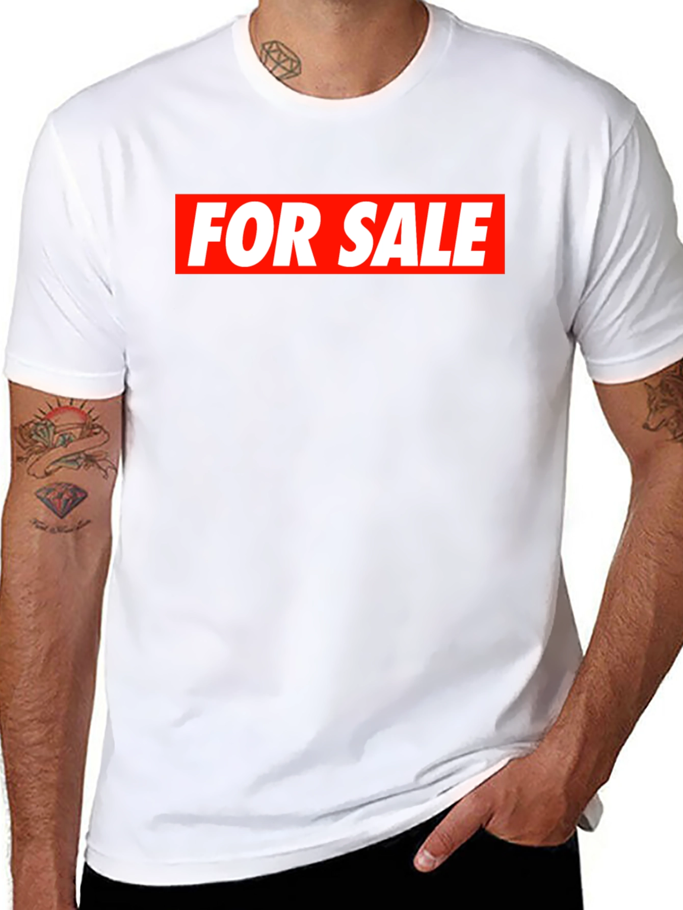 For Sale Black Tee - Streetwear Style