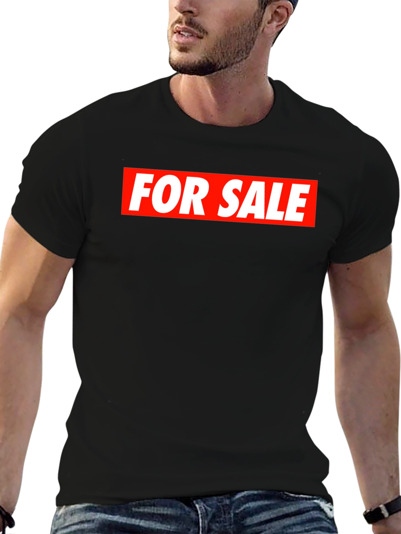 For Sale Black Tee - Streetwear Style