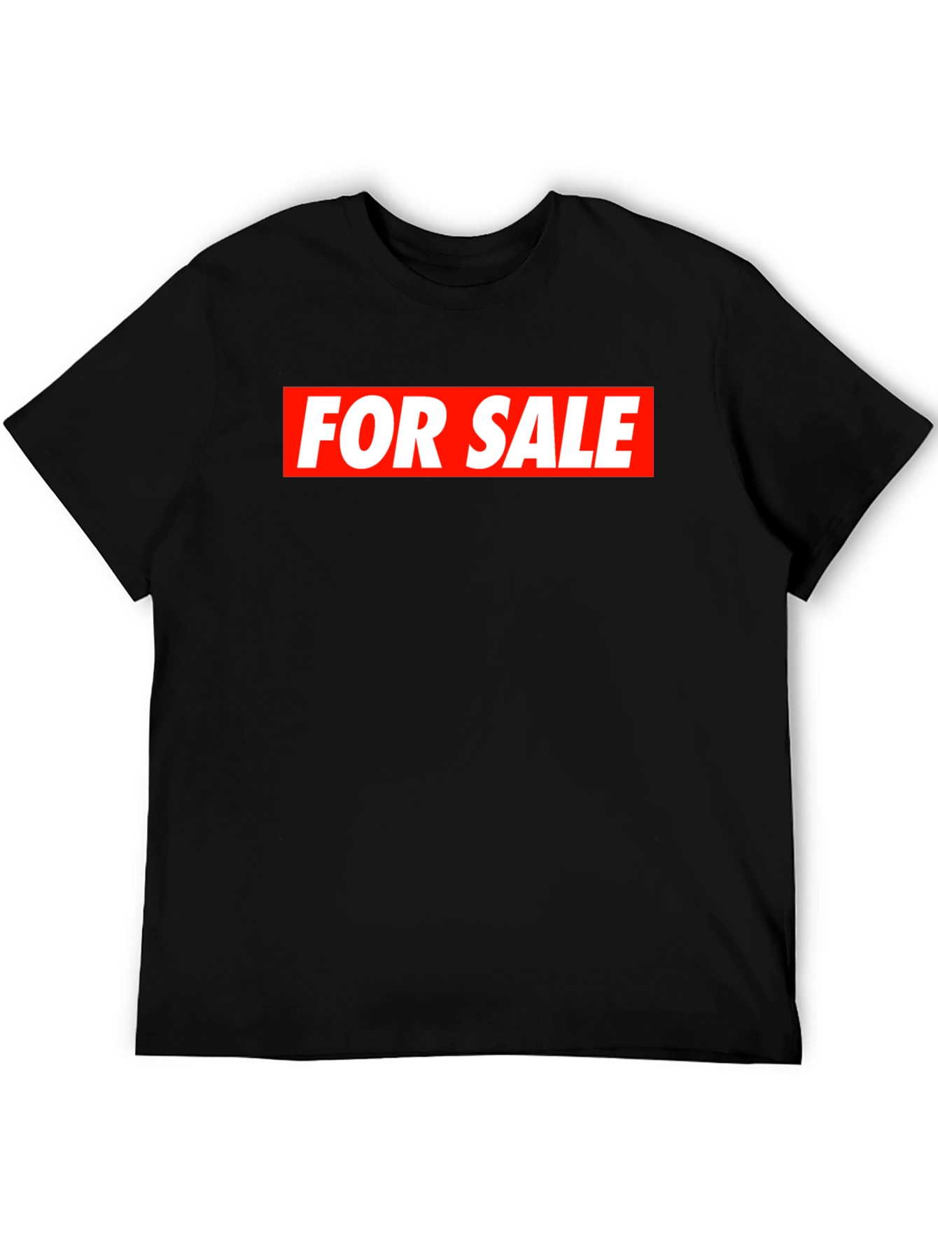 For Sale Black Tee - Streetwear Style
