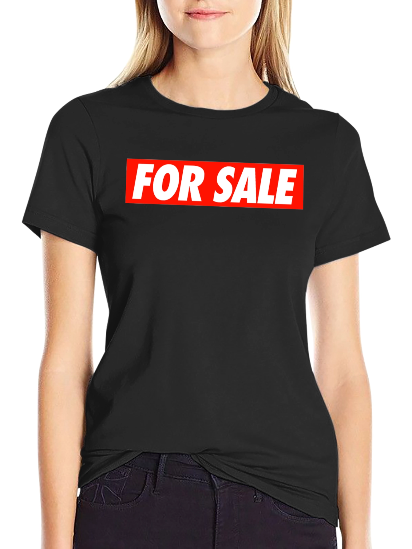 For Sale Black Tee - Streetwear Style