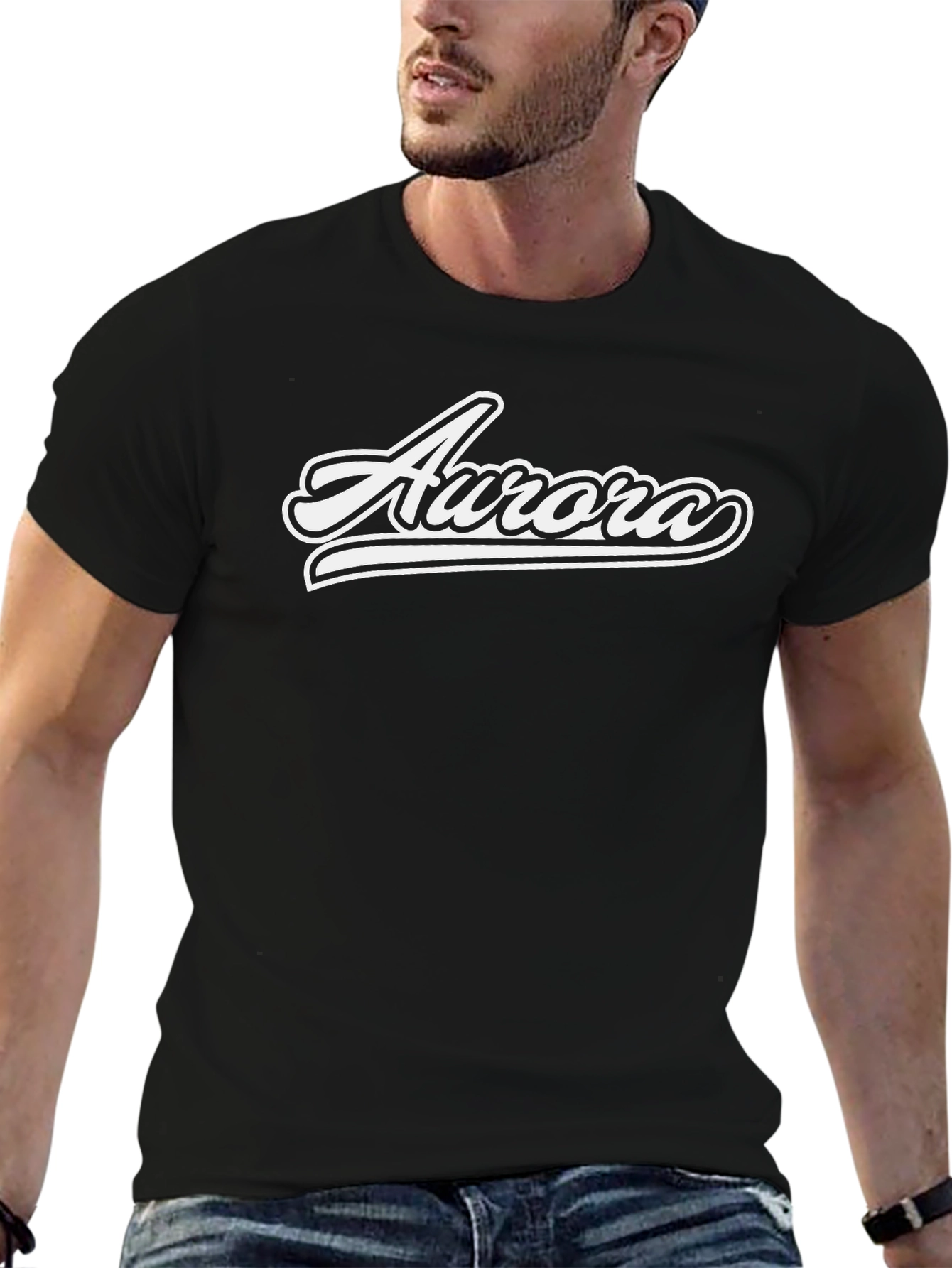 Aurora Graphic Tee - Classic Black T-Shirt