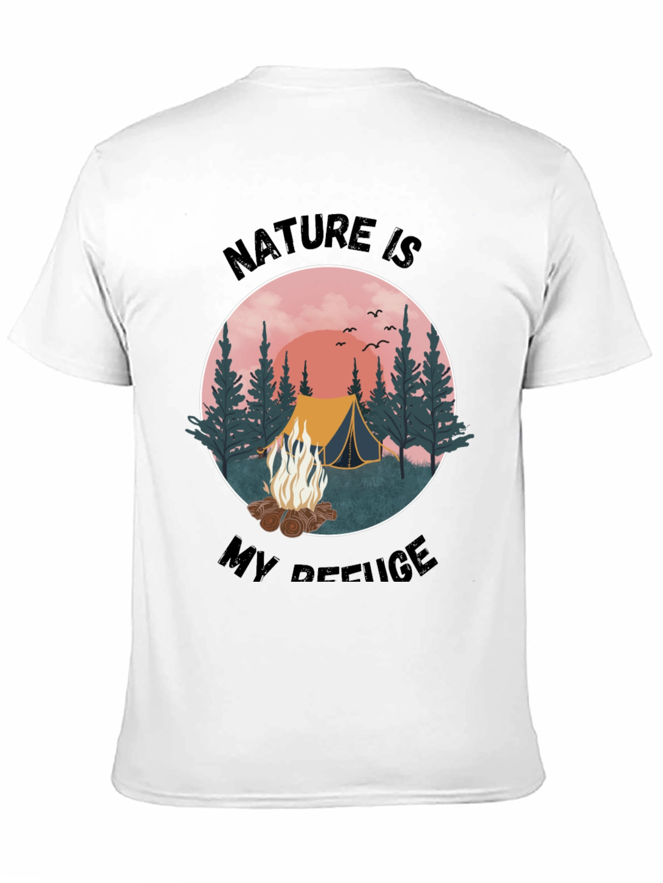 Nature Is My Refuge Camping Graphic Tee