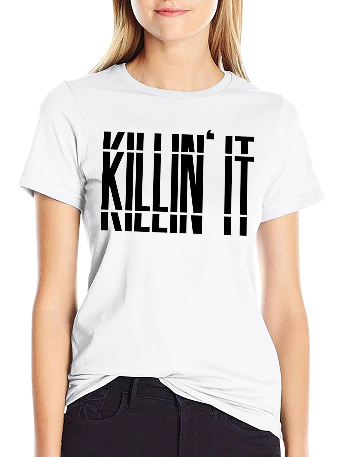Killin It Black Graphic Tee