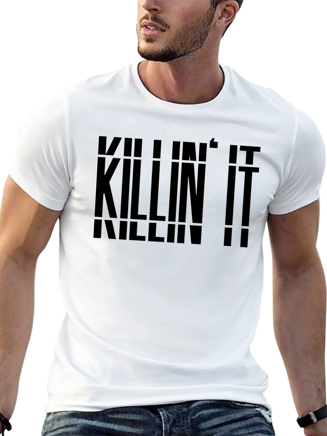 Killin It Black Graphic Tee