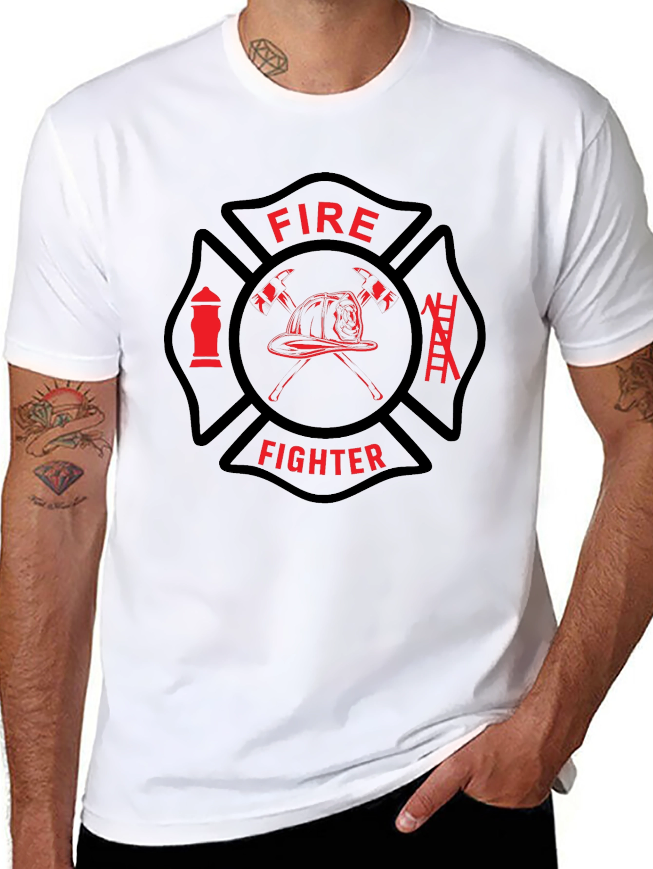 Firefighter Maltase Cross T-Shirt