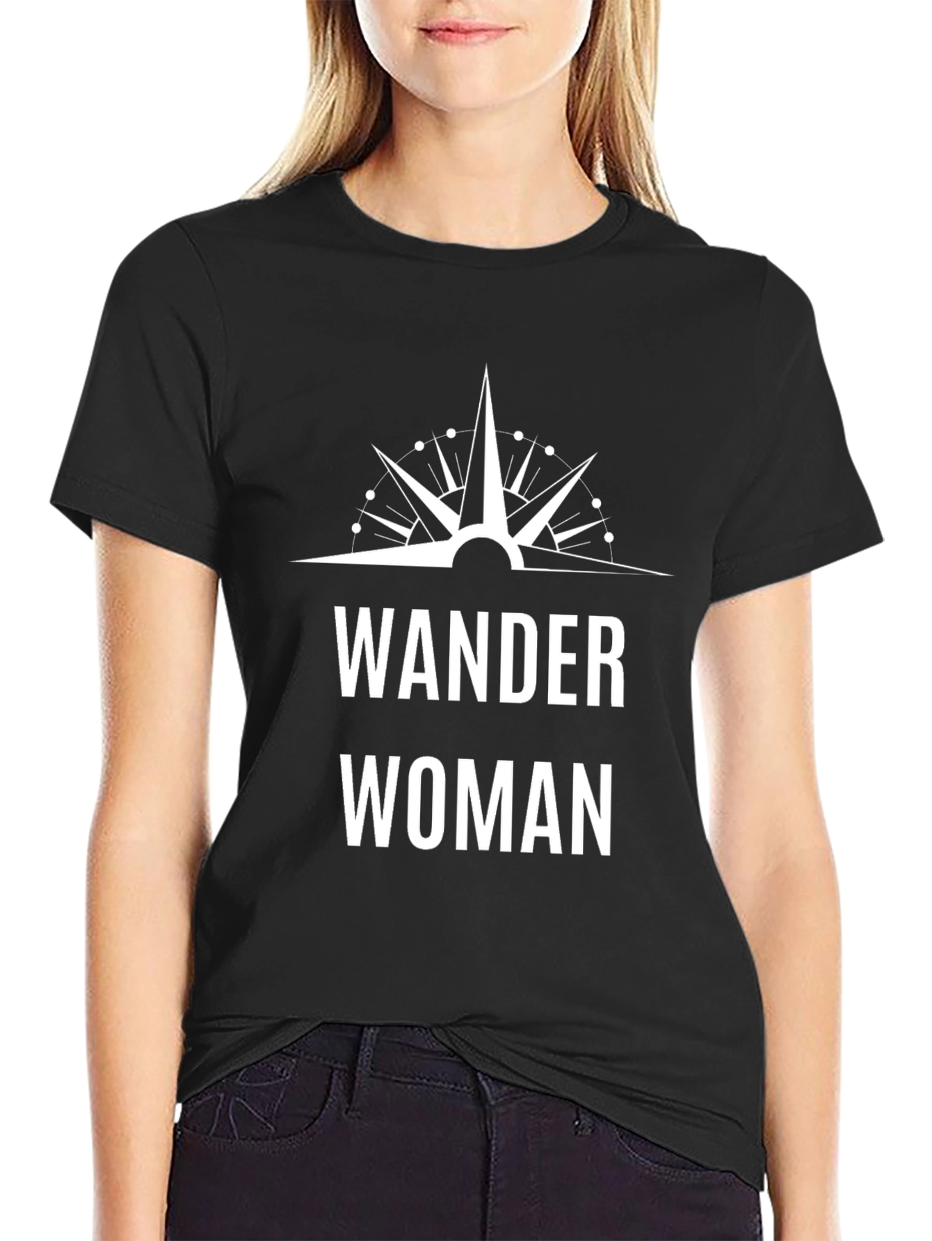 Wander Woman Compass Graphic T-Shirt - Adventure Tee