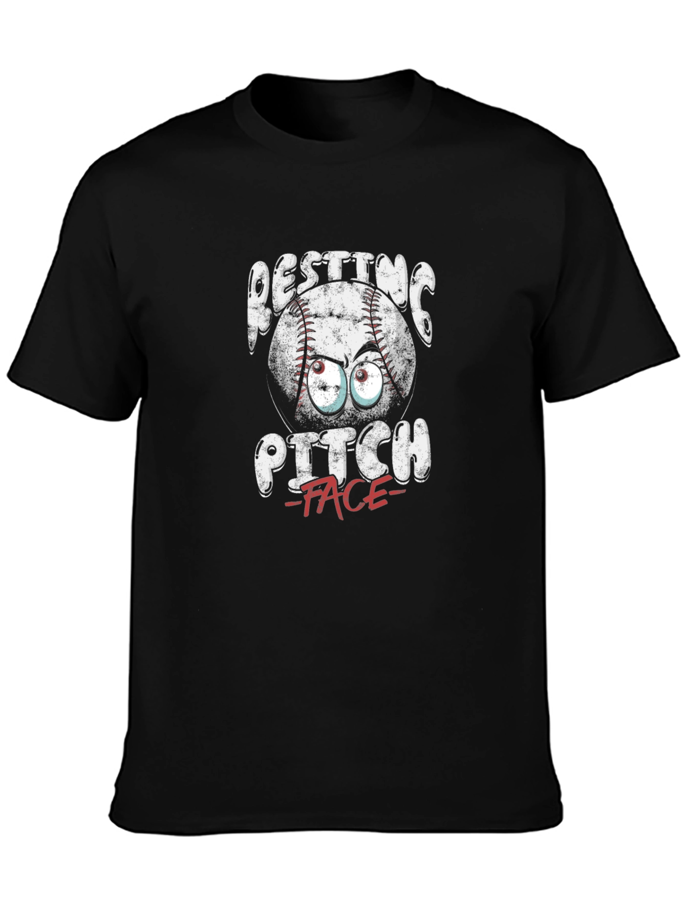 Resting Pitch Face T-Shirt - Baseball Funny Graphic Tee