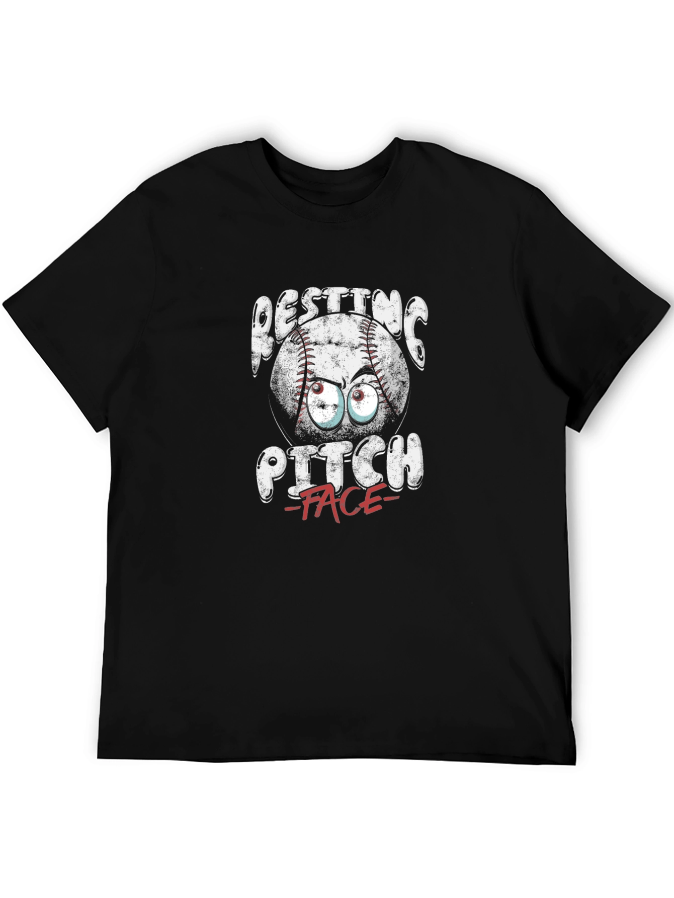 Resting Pitch Face T-Shirt - Baseball Funny Graphic Tee