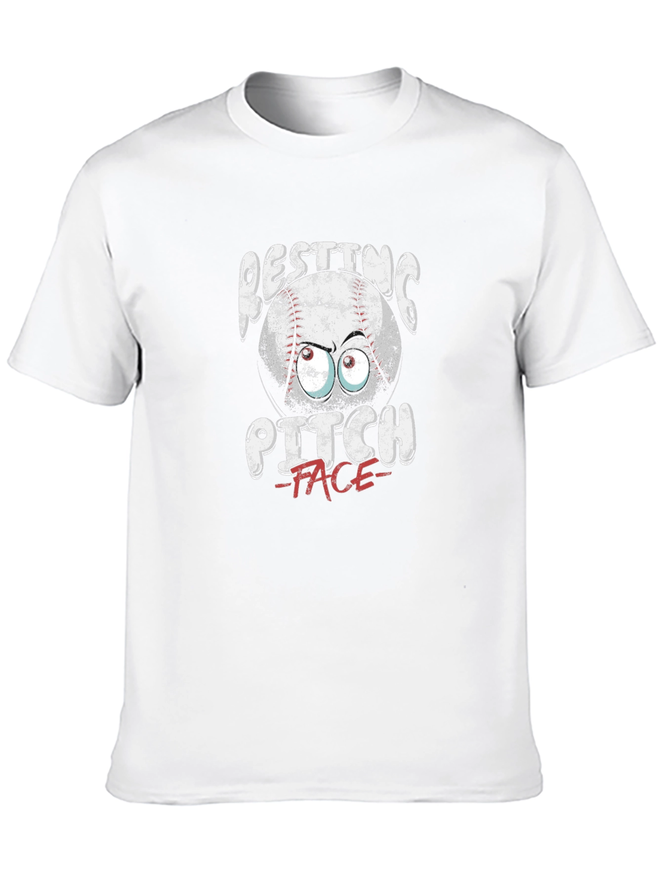 Resting Pitch Face T-Shirt - Baseball Funny Graphic Tee