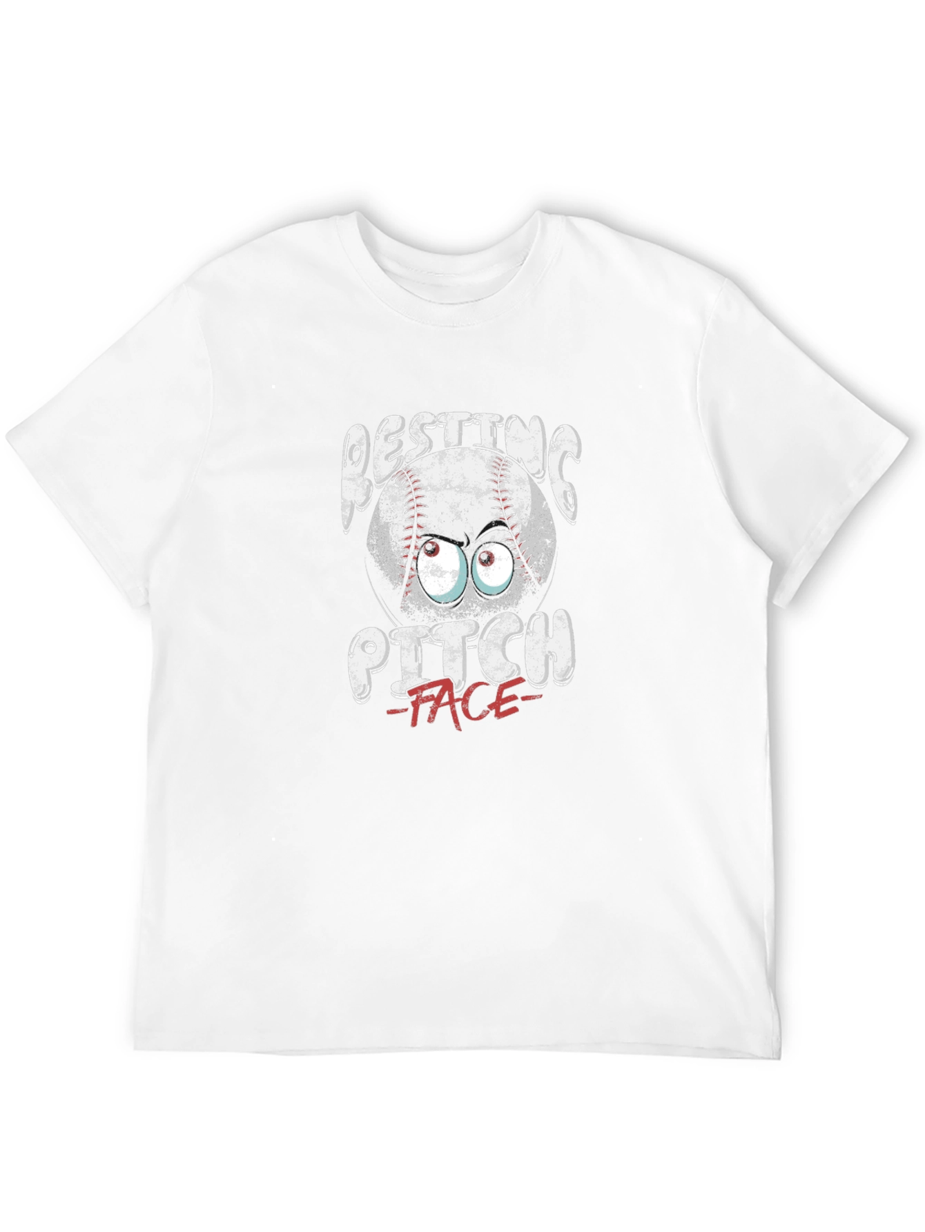 Resting Pitch Face T-Shirt - Baseball Funny Graphic Tee