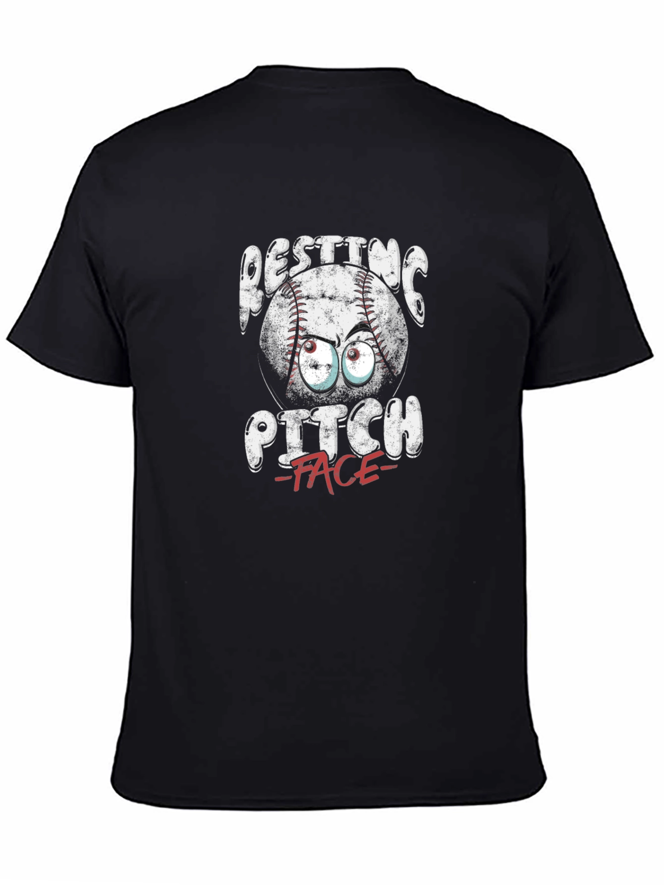 Resting Pitch Face T-Shirt - Baseball Funny Graphic Tee