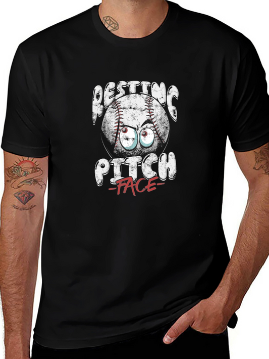 Resting Pitch Face T-Shirt - Baseball Funny Graphic Tee