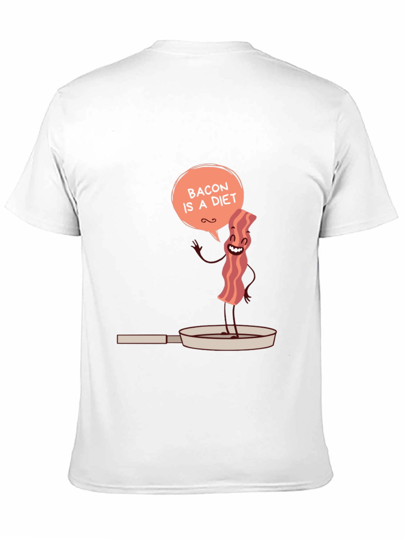 Bacon Is A Diet Funny Mens Graphic T-Shirt