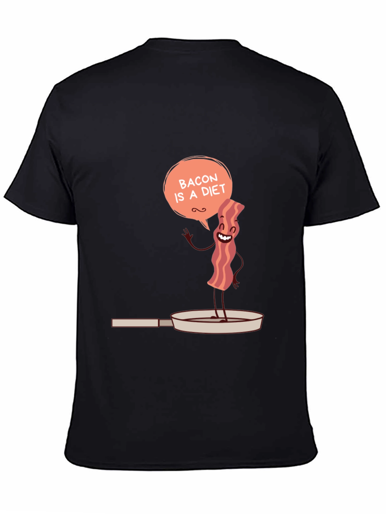Bacon Is A Diet Funny Mens Graphic T-Shirt