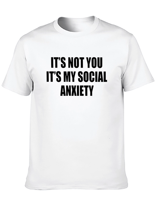 Social Anxiety Graphic Tee - Unisex Black T-Shirt