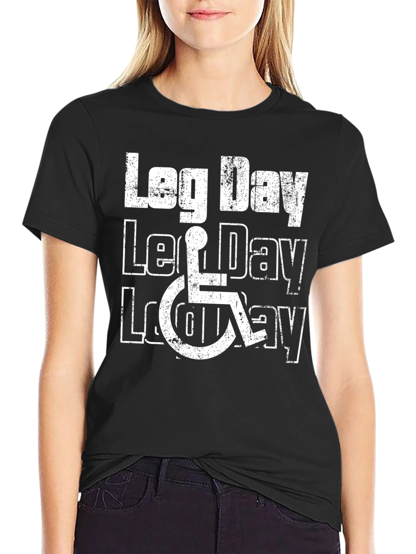 Leg Day Wheelchair Graphic Tee