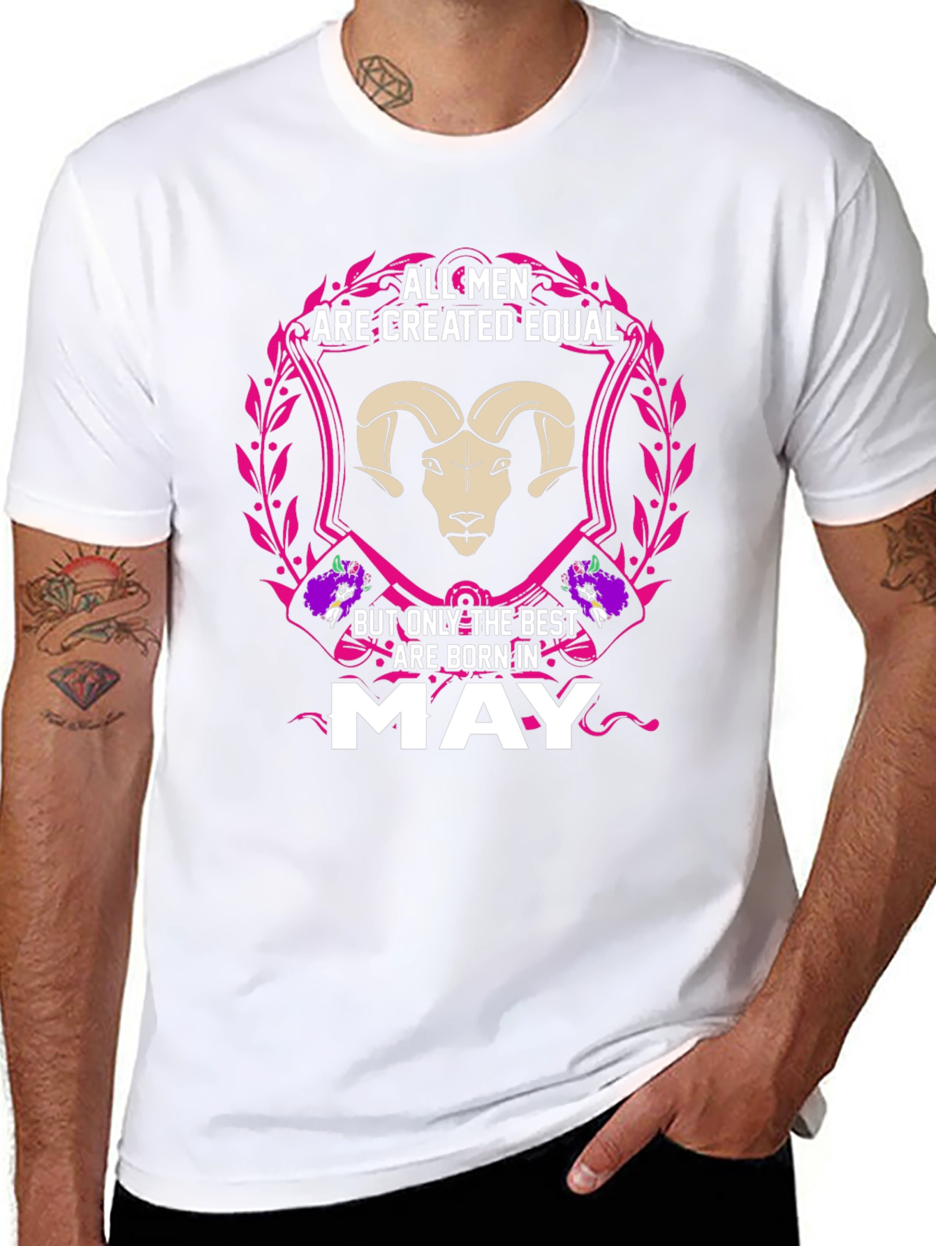 All Men are Created Equal May Birthday T-Shirt