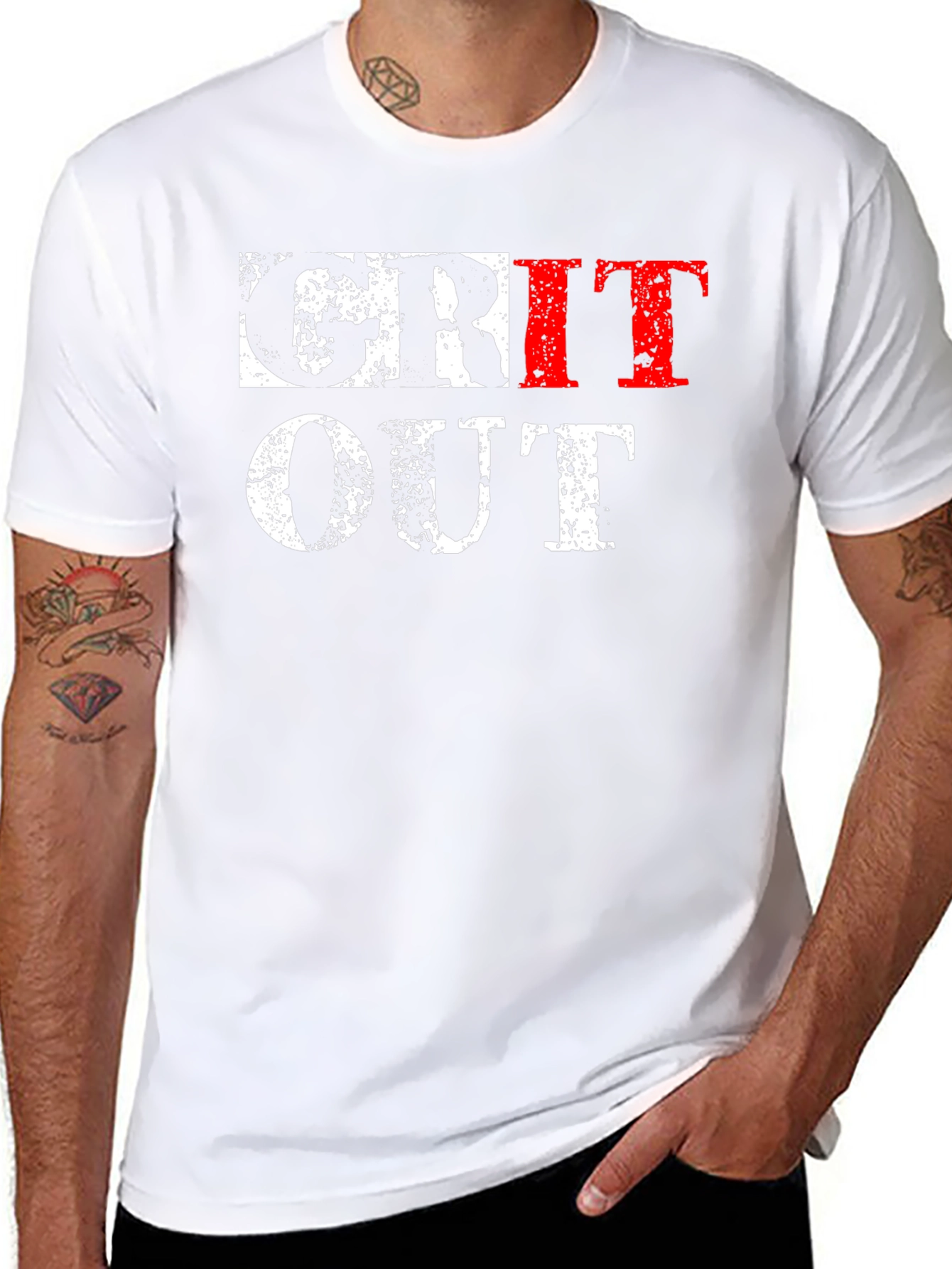 Grit Out T-Shirt - Motivational Workout Tee