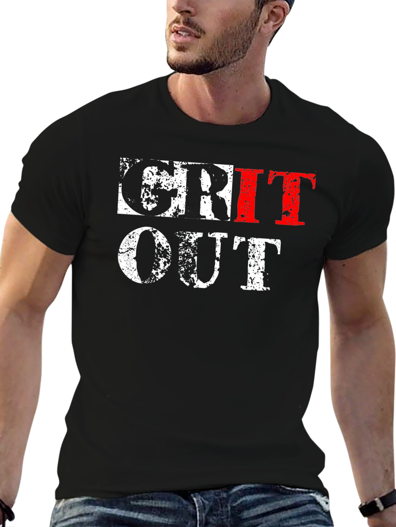 Grit Out T-Shirt - Motivational Workout Tee