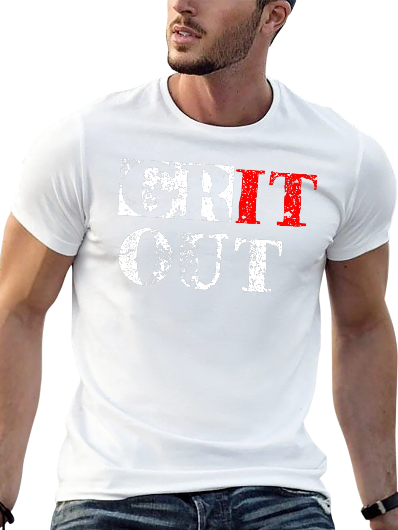 Grit Out T-Shirt - Motivational Workout Tee